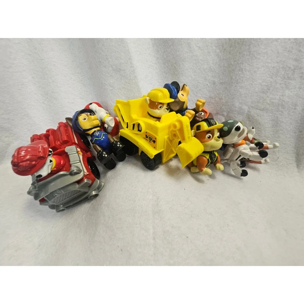 Fisher Price Little People and Paw Patrol Toy Lot Figures Vehicles Mixed Set
